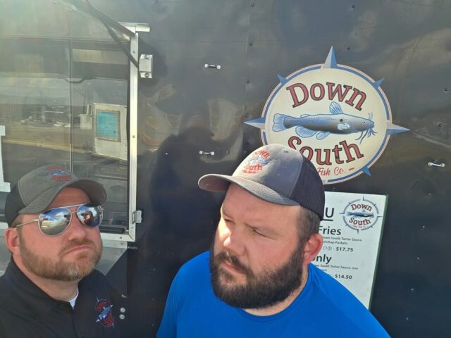 OZARK!!  The OG Crew is back at our beloved home base, the Farm & Home!  Come by and get your favorite fish and fry until 7PM tonight. 
BUT WAIT!  There's more!  We have the Down South Platter tonight! Four pieces of fish, four jumbo shrimp, two jumbo chicken tenders, fried Okra, and fries!  Try the plate that Apple Fest made famous and feed the whole family tonight! See you soon.